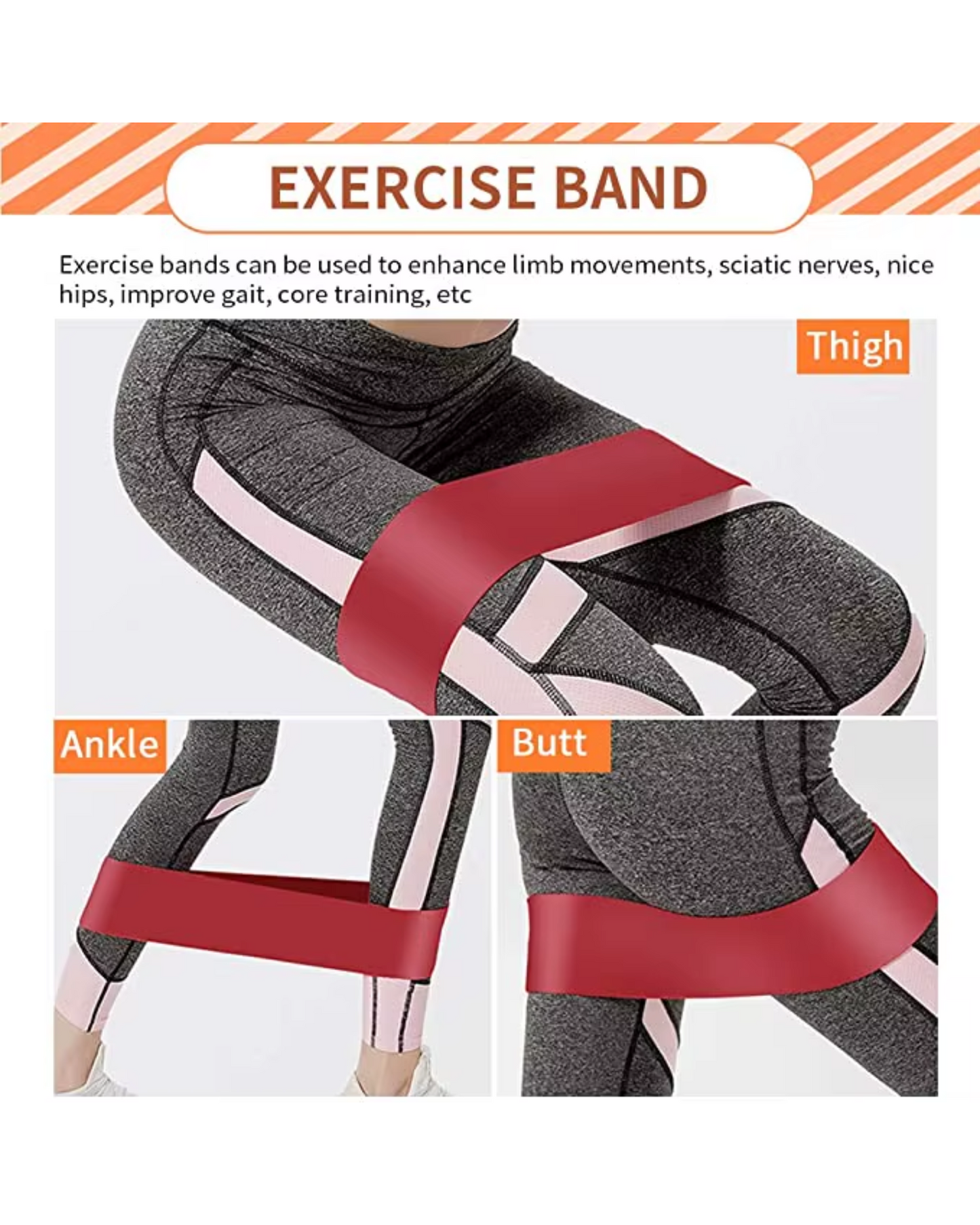 Yoga Foam Roller & Stretching Set - 5 Piece + Travel Size
