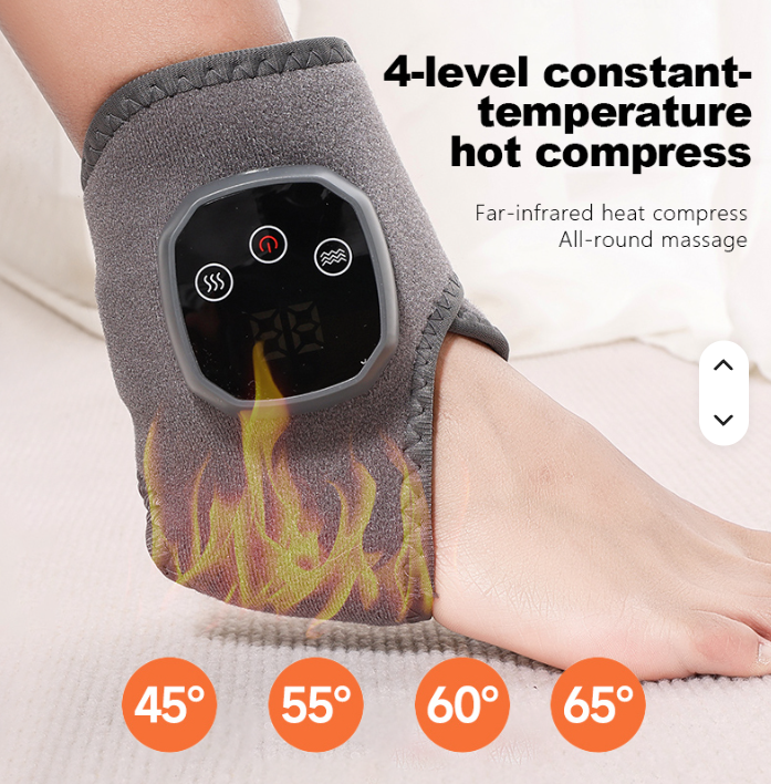 4 (Two Dual Sets) - EMS Foot Massagers - Cordless with 4 Levels of Vibration & Heat Settings  - Save 70%
