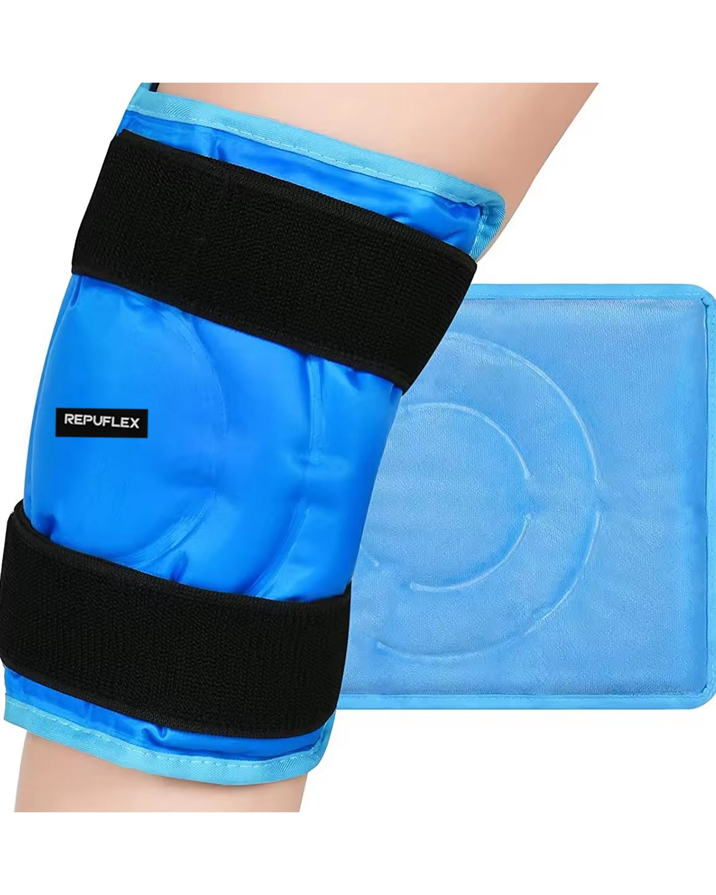 1 paquete de hielo individual para rodilla, terapia de rodilla y alivio del dolor congelable, ajustable y reutilizable (talla única)